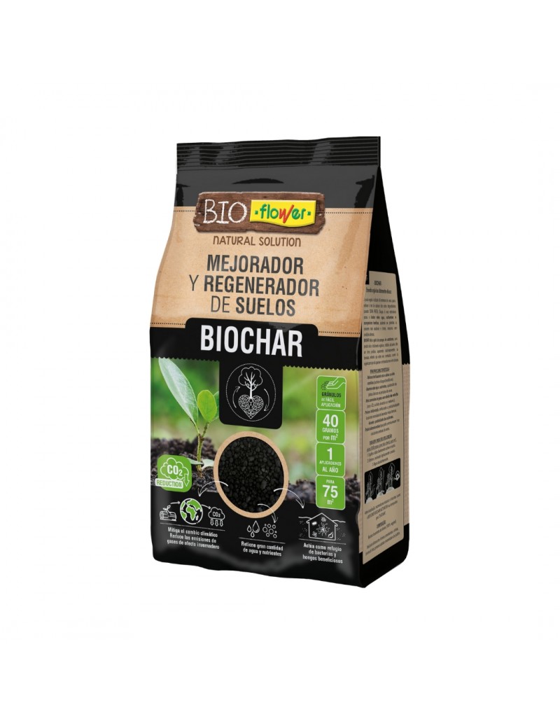 Mejorador y regenerador de suelos Biochar