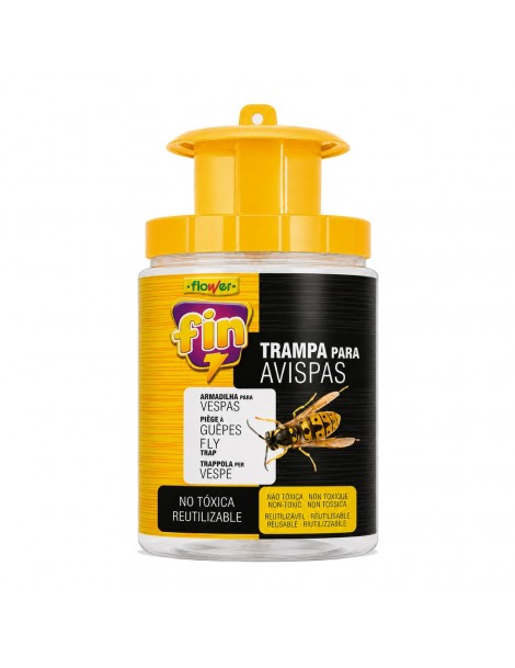 Trampa para avispas con cebo atrayente