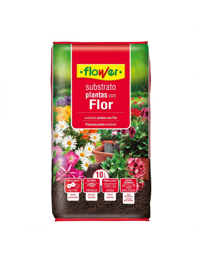 Substrato plantas con flor Flower 10 L